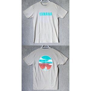 NEW Genuine Yamaha Gray Back Jet Ski Sunset Graphic‎ T Shirt Size Small
